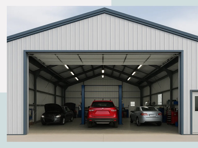 Ангары из сэндвич панелей от 619 руб. в Уссурийск