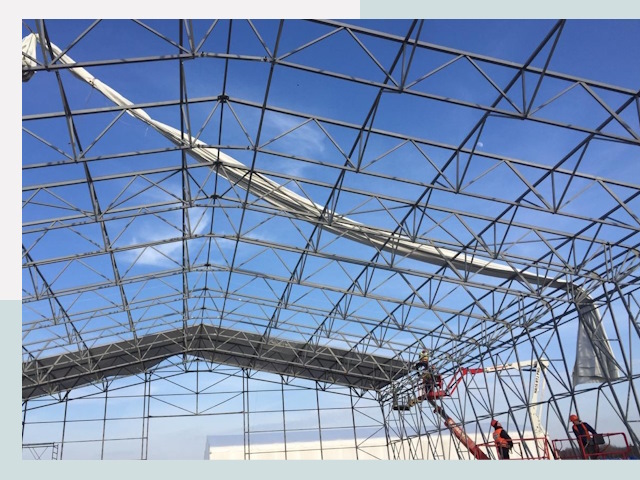 Шатровые ангары от 619 руб. в Уссурийске и Приморском крае