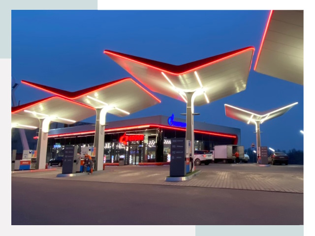 Навесы для АЗС в Уссурийске