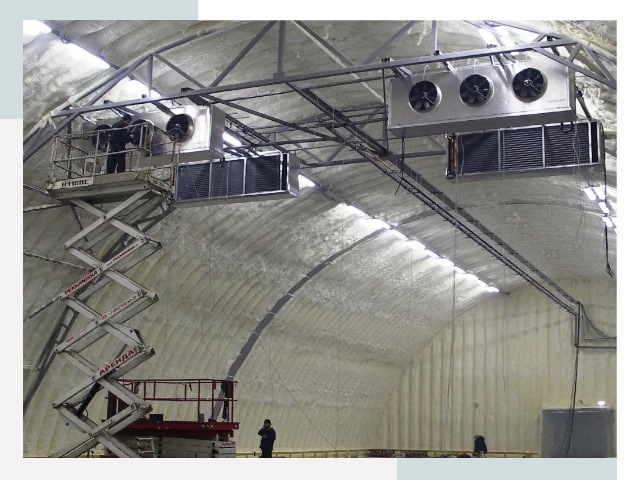 Оснащение ангаров в Уссурийске