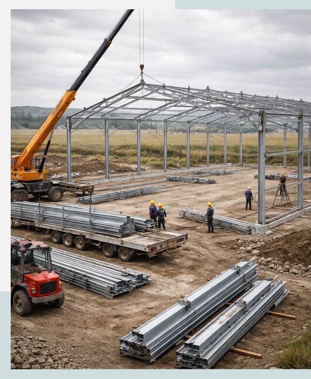 Строительство ангаров для сельхозтехники в Уссурийске под ключ