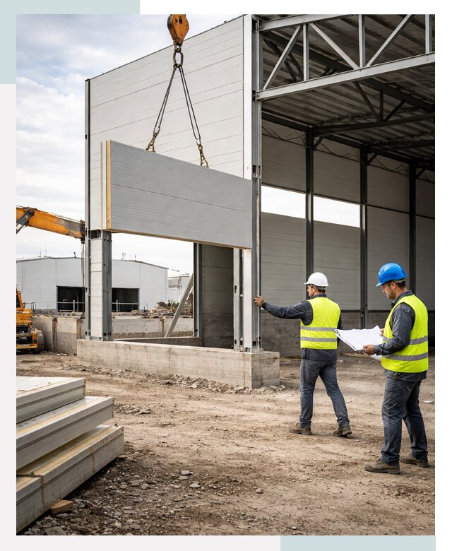 Склад из сэндвич панелей под ключ в Уссурийске от 9795 р. | СтальСтрой-Сср