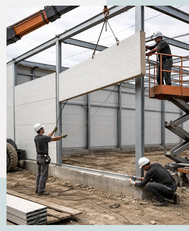 Строительство складов из сэндвич панелей в Уссурийске под ключ