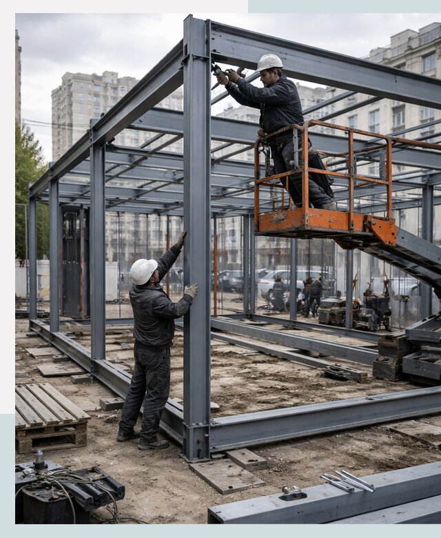 Строительство и монтаж торговых павильонов под ключ в Уссурийске